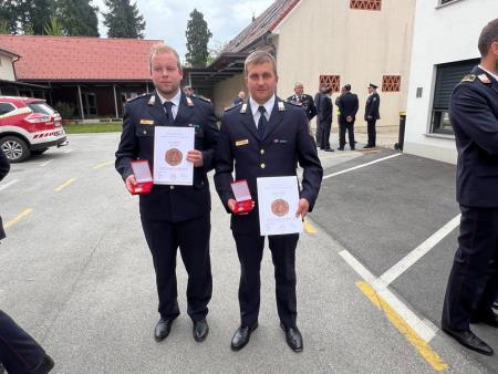 Odlikovanja za hrabrost Gasilske zveze Slovenije sedmim kamniškim gasilcem (3)